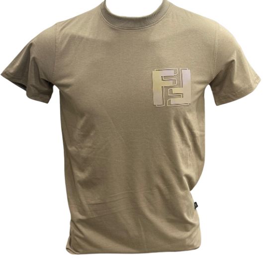 FF Round Neck Sand Brown T-shirt